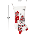 Pikkukuva 2 / 2: Neulotut suuret kaapeli-neuleet Rustic Santa -sukat Joulupukki-saappaat, tyyli 2
