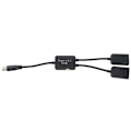 Pikkukuva 2 / 5: 4X Type C OTG USB-uros-liitäntä Dual 2.0 Latauskeskus 2 Porttia Kaapelin Y-jakaja