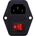 Pikkukuva 1 / 5: Urosliitäntäkytkinmoduuli 3-napainen 10A 250V C14 IEC320