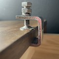 Miniatyrbild 5 av 5: 4 st 304 rostfritt stål U-formade klämmor C-formade skruvstycken träbearbetningsklämmor kraftiga C-formade klämmor med bred käftöppning