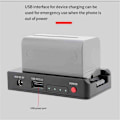 Miniatyrbilde 4 av 5: NP-F Batterilader Metall Adapter Plate USB DC12V DC8V DC 1/4in Uttak for NP-F970/F950/F930/F770F750/F570