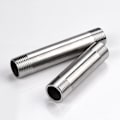 Miniatyrbillede 2 af 3: Nippel - Rustfrit stålrør og rørfittings SS304 150mm BSP 1/2\" Han X Han gevindrørfittings (1 stk.) (Størrelse: 1/2\"BSP)