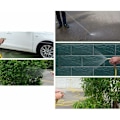 Miniatyrbilde 2 av 4: 1 stk Hage Slangemunnstykke Heavy Duty Metall Slange Sprøyter Vannpistol Justerbar Multifunksjon Munnstykke for Vanning Planter Bilvask og Dusj Hund