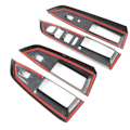 Miniatyrbild 5 av 5: 4 st set fönsterlyftsbrytare panelskydd trim för Golf 8 MK8 2020 2021 interiör styling