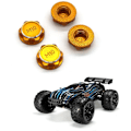 Pikkukuva 4 / 5: 4 kpl 17 mm M10 metallipyörän kuusiomutterin kansi NT002 JLB Racing CHEETAH 11101 21101 J3 Speed ​​1/10 RC-auton päivitysosat, 3