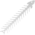 Miniatyrbilde 1 av 5: 11,8 tommers grillspyd i rustfritt stål, gjenbrukbar, fiskebensform, grillverktøy for utendørs leirbål
