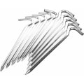 Miniatyrbilde 1 av 5: 18 cm lange metallplugger, tunge, til camping / paviljong / / markiser, 10 plugger