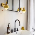 Miniatyrbillede 3 af 5: Stue Veranda Ganglampe Nordisk Minimalistisk Moderne Soveværelse Sengelampe Macaron Væglampe (Gul)