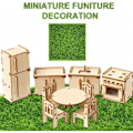 Miniatyrbilde 4 av 5: 16 stk kunstig fegress miniatyr realistisk hage plen fehage ornament tilbehør DIY simulering-Fei Yu