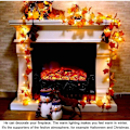 Miniatyrbilde 4 av 5: Høstkrans, Høstdekorasjon, 20 Lyslenker, Høstblader Gugirlande, Halloween Juldekorasjon, Thanksgiving Dekorasjon, Veggdekorasjon, Ba