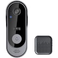 Miniatyrbillede 1 af 5: Trådløs dørklokke med 1080P kamera, indendørs Wifi videodørtelefon, 2-vejs lyd, SD-kort og cloud-lagring, IP66 vandtæt, 130° vidvinkel infrarød N