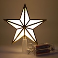 Miniatyrbild 1 av 5: Julgrans Topp, Ljussatt Julgransstjärna, Batteridriven LED-Julstjärna, Perfekt Tillbehör för Julgran, Julparty, Heminredning
