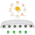 Miniatyrbillede 3 af 5: 12W LED Indendørs Vægskinne Hvid Moderne Vægskinne, IP65 Vandafvisende Aluminium Udendørs Vægskinner, Spotlampe til Stue, Soveværelse, Gang, Trappe