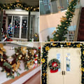 Miniatyrbilde 5 av 5: Julekrans med LED-lys, Belysning for Peis, Kunstig Juledekorasjon 2,7m