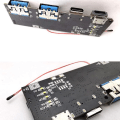 Miniatyrbilde 3 av 5: Duals USB Type-C 5V 4.5A 22.5W Mobil Strømbank 18650 Lademodul QC4.0 QC3.0 LED med NTC Temperaturbeskyttelse