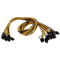 Miniatyrbillede 2 af 5: 8 stk. PCIe 6-pins til 8-pins (6+2) Han-stik Strømkabel PCI-E til GPU Breakout Card Adapter