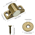 Miniatyrbild 2 av 5: 4 st Magneter för Skåpsdörrar Magnetisk Dörrlås Magnetisk Dörrstängare med 4 Brickor och 12 Skruvar Magnetisk Skåpsstängning för Möbler, Garderob