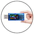 Miniatyrbild 3 av 5: USB-testare, AT34 USB 3.0 Färg LCD Voltmeter Ammeter Strömningsmätare Multimeter USB Laddare Testare