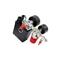 Miniatyrbild 3 av 5: Tryckbrytare för luftkompressor med tryckmätare regulator-