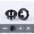 Miniatyrbillede 3 af 5: Vask Overflow Ring 6 Styk Universal Dæksel Til Badeværelse Sort