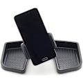 Miniatyrbillede 4 af 5: Multi-Bracket Telefon GPS-holder med opbevaringsboks 2016 2017 2018 2019 2020 2021 (Sort)