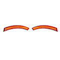 Miniatyrbilde 4 av 5: 1 par sidemarkering reflektor støtfanger 63147290093 63147290094 for F15 F85 X5 M 2014-2017 erstatning