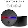Miniatyrbillede 2 af 5: 3D LED natlampe base 7 farvetoner LED lampe base med fjernbetjening USB-kabel til akrylglas og hvid harpiks