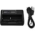 Miniatyrbillede 1 af 5: Intelligent Single Charger LCD Display Batterilader til -Ion Batteri 26650/22650/18650/18490/18350/17670