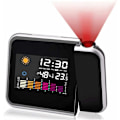 Miniatyrbild 1 av 5: Projektionsväckarklocka, Färgskärm Kalender, Personlig Väderstation för Sovrum, Dimbar Projektor, Dubbel Alarm, LCD-Skärm, Datum, Tid, Temperatur
