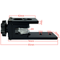Miniatyrbilde 5 av 5: 3D-printer 2020 Aluminiumprofil X Synkroniseringsremspenner Svart Passer for Ender3 CR10 osv. (6 mm returbredde)