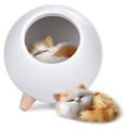 Miniatyrbillede 1 af 5: Led Natlampe USB Dæmpbar Natlampe Bionisk Kat Atmosfære Lampe Seng Med Sove Lys Børn Baby Gave Ny Hvid