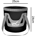 Miniatyrbillede 2 af 5: Fiskespand Foldbar Spand Udendørs Praktisk Fiskeri-Multifunktionel Bærbar Sammenklappelig Vask Foldbar Spand Vandbeholder Fiskespand