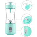 Miniatyrbild 4 av 5: 380ML Bärbar Blender för Smoothies Juicer och Shakes Mini Blender 4000MAh för Hem&Resor-Rose Röd