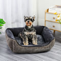 Miniatyrbilde 2 av 4: Hundebed, Hundebed for Små Hunder, Vaskbar Fluffy Hundepute, Sklisikker Kattebed Hundebed Kan Romme Opp Til 9kg Kjæledyr (50x40x13cm)