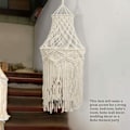 Miniatyrbillede 3 af 5: Macrame-lampeskærm hængende pendel lysdækning moderne kontor soveværelse børneværelse sovesal boheme indretning