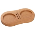 Miniatyrbillede 1 af 5: Trækaffe Filter Tamper Holder Træ Espresso Tamper Mat Stativ Tamper Station Base Træ Espresso Tamper Mat A