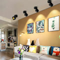 Miniatyrbillede 3 af 5: Indendørs 10W LED Spotlight 360° Justerbar Loft Spots Downlight/Overflademonteret COB Belysning LED/10X10CM/Aluminium Vægslampe eller Spotlys (Sort-400