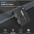 Miniatyrbild 5 av 5: HDMI-kompatibel 2.1-switch splitter 8K KVM Ultra HD-switch 2 i 1 ut för bärbar dator 2 källor till 1 skärm