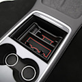 Miniatyrbild 4 av 5: Center Console Organizer Tray för Tesla Model 3 Model Y 2021 Armrest Cubby Drawer Storage Box Tillbehör