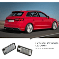 Pikkukuva 3 / 5: LED-kilpien valot autoon valkoinen - A3 S3 8P A4 B6 B7 A5 A6 4F A8 S8 C6 Cabriolet
