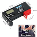 Miniatyrbillede 2 af 5: Digital Batteritest Batterichecker Volt Checker Universal Batteritest Til AA, AAA, C, D, 9V, 1,5V, Ingen Behov For Strøm Fra Batteri