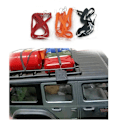 Miniatyrbild 4 av 5: 2 st elastiska takräcksrep Dekorera rem för 1/10 RC Crawler Car AXIAL SCX10 TRX4 D90 CC01,2