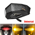 Miniatyrbillede 2 af 5: Universal Motorcykel LED Blinklys Modificeret Baglygte Bremslys Fenderkant Cafe