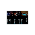 Miniatyrbilde 4 av 4: 5M Fleksibel Neontrådlys med Batteripakke Glødende Neon Strobe Effekt Elektroluminescerende Tråd Julefest, Halloweenfest, Bildekorasjon (P