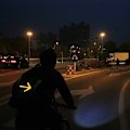 Miniatyrbilde 2 av 5: Høy synlighet vest, reflekterende sykkelryggsekk, signallys indikator fjernkontroll LED sykkellys vest, for utendørs fotturer camping sykling