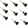 Pikkukuva 1 / 5: Musta 9 kpl:n LED-kohdevalaisinsarja 12 V 1W upotettu kattoon keittiöön, portaikkoon, kaappiin, eteiseen, DIY-valaistus, lämmin valkoinen, kylmä valkoinen,