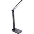 Miniatyrbillede 1 af 5: 7W Skrivebordslampe med 10W Trådløs Oplader og USB-Oplader Justerbar 7 Lysstyrke Bordlampe 5 Farver til Kontor Soveværelse eller Kollegium Sort