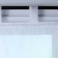 Miniatyrbilde 4 av 5: Romersk rullegardin med løkkegardiner Kjøkken romerske nyanser Transparent løkke Moderne rullegardin Gardiner Hvit Voile LxH 100x155cm 1 stk