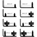 Miniatyrbillede 3 af 5: Bundguide til Skydedør, Justerbar Rulle, Vægmonteringssystem, Flush Bunddesign, Uskadet Skydedørs Panel (8 i 1)