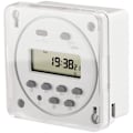 Miniatyrbild 1 av 5: CN101A SPST-brytare med programmerbar timer och LCD-digital display 12V DC 16A Vit med vattentät skydd